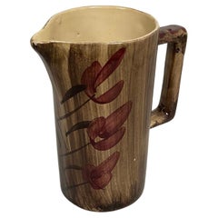 Vintage Ceramic Pitcher – Floral Design - 2Y516