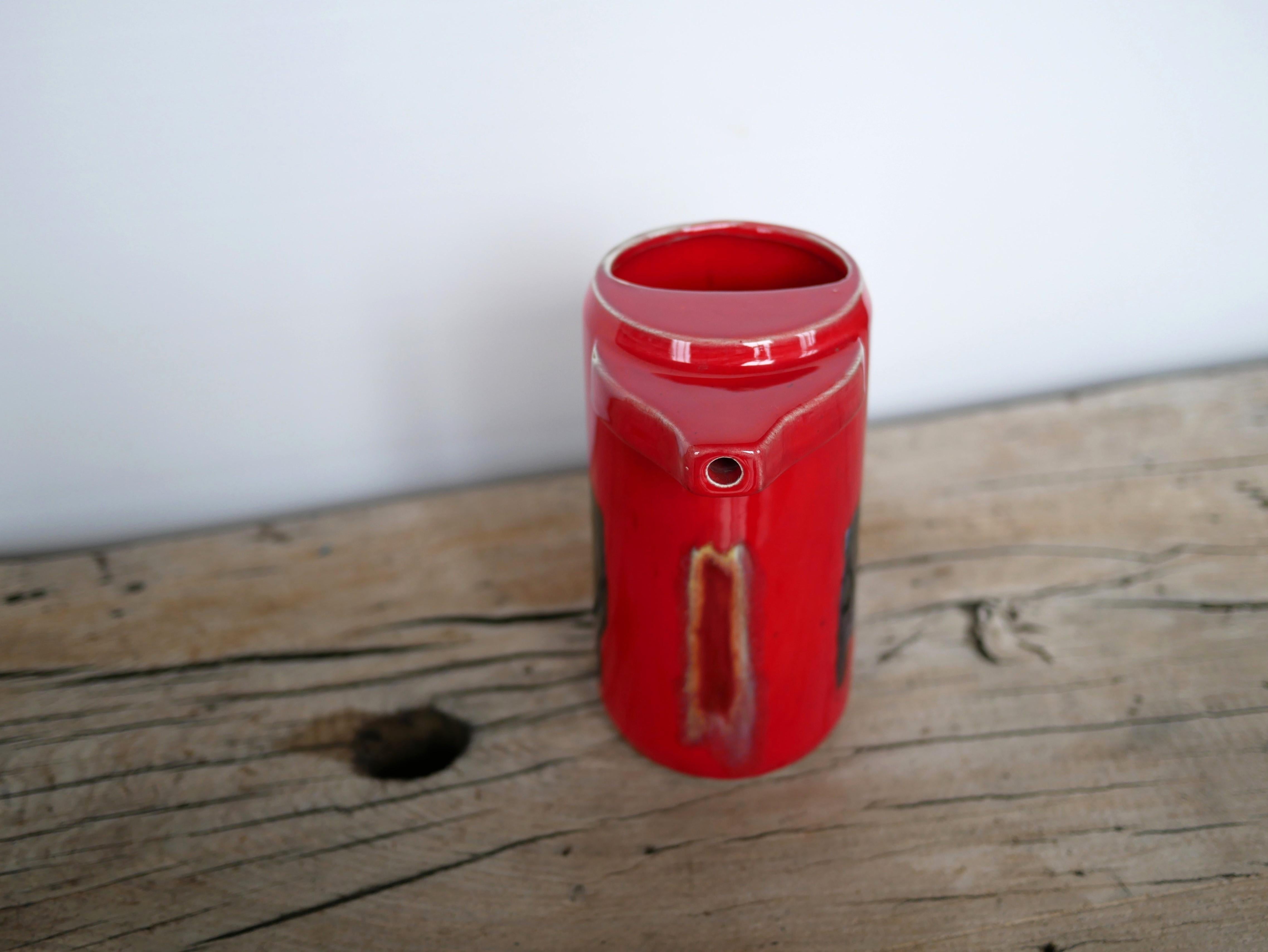Vintage ceramic pitcher In Good Condition For Sale In AIGNAN, FR
