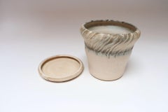 Vintage Ceramic Planter Vase in Pale Pink Matte Glaze by Deanna Nichols