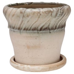 Vintage Ceramic Planter Vase in Pale Pink Matte Glaze by Deanna Nichols