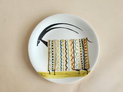 Roger Capron - Vintage Ceramic Plate with Ram