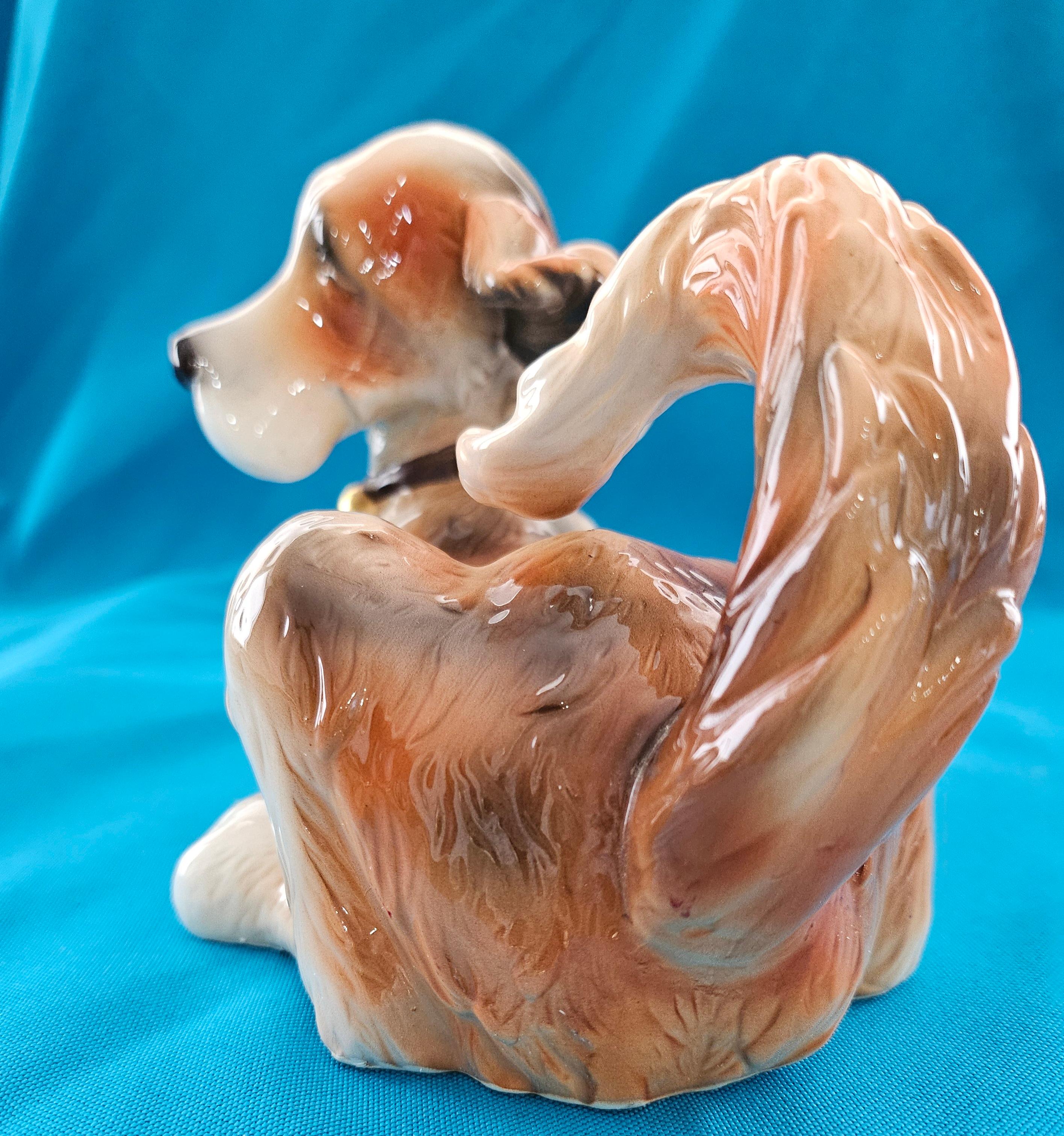 Scultura di cane Big Bigli in ceramica e porcellana di Nine Inch MCM - VENDITA CHIUSA in vendita 1