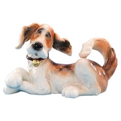 Scultura di cane Big Bigli in ceramica e porcellana di Nine Inch MCM - VENDITA CHIUSA