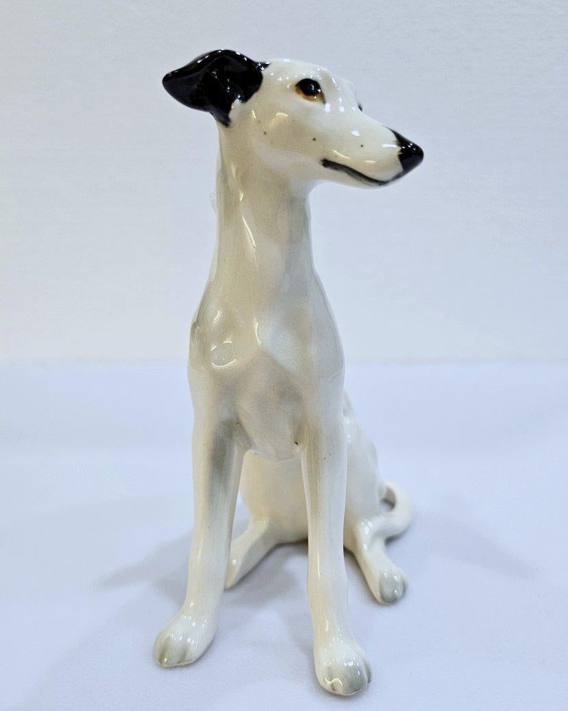 Escultura de perro Whippet/Greyhound de cerámica/porcelana - OFERTA DE CIERRE Desconocido en venta