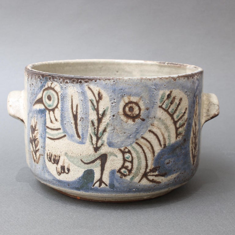 Vintage Ceramic Pot by Gustave Reynaud, Le Mûrier, circa 1950s at 1stDibs