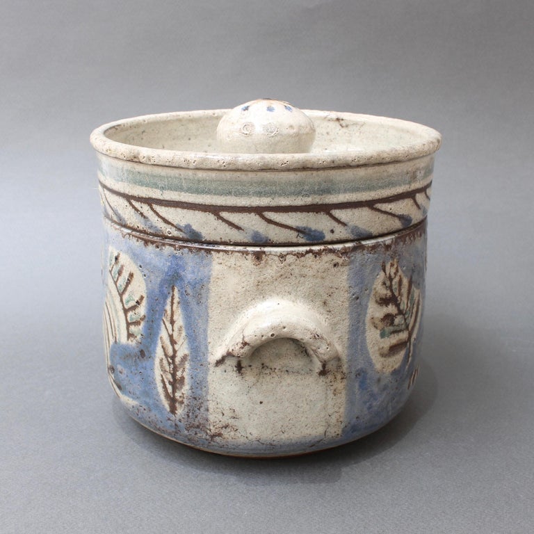 Vintage Ceramic Pot by Gustave Reynaud, Le Mûrier, circa 1950s at 1stDibs