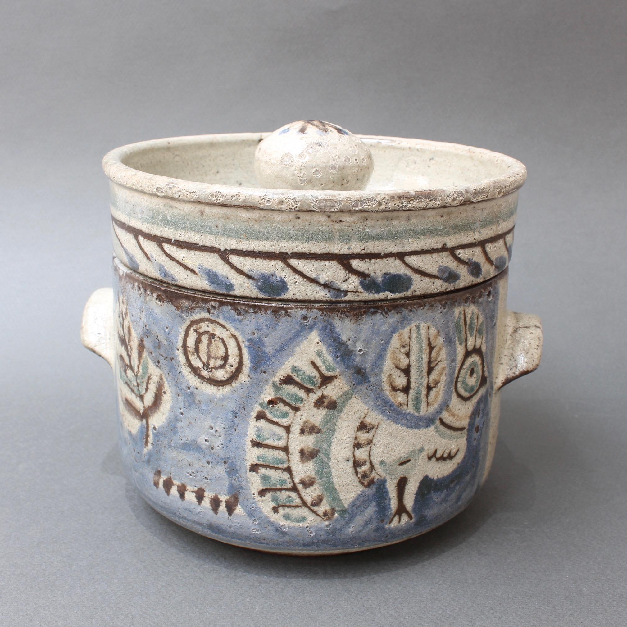 Vintage Ceramic Pot by Gustave Reynaud, Le Mûrier, circa 1950s In Good Condition In London, GB