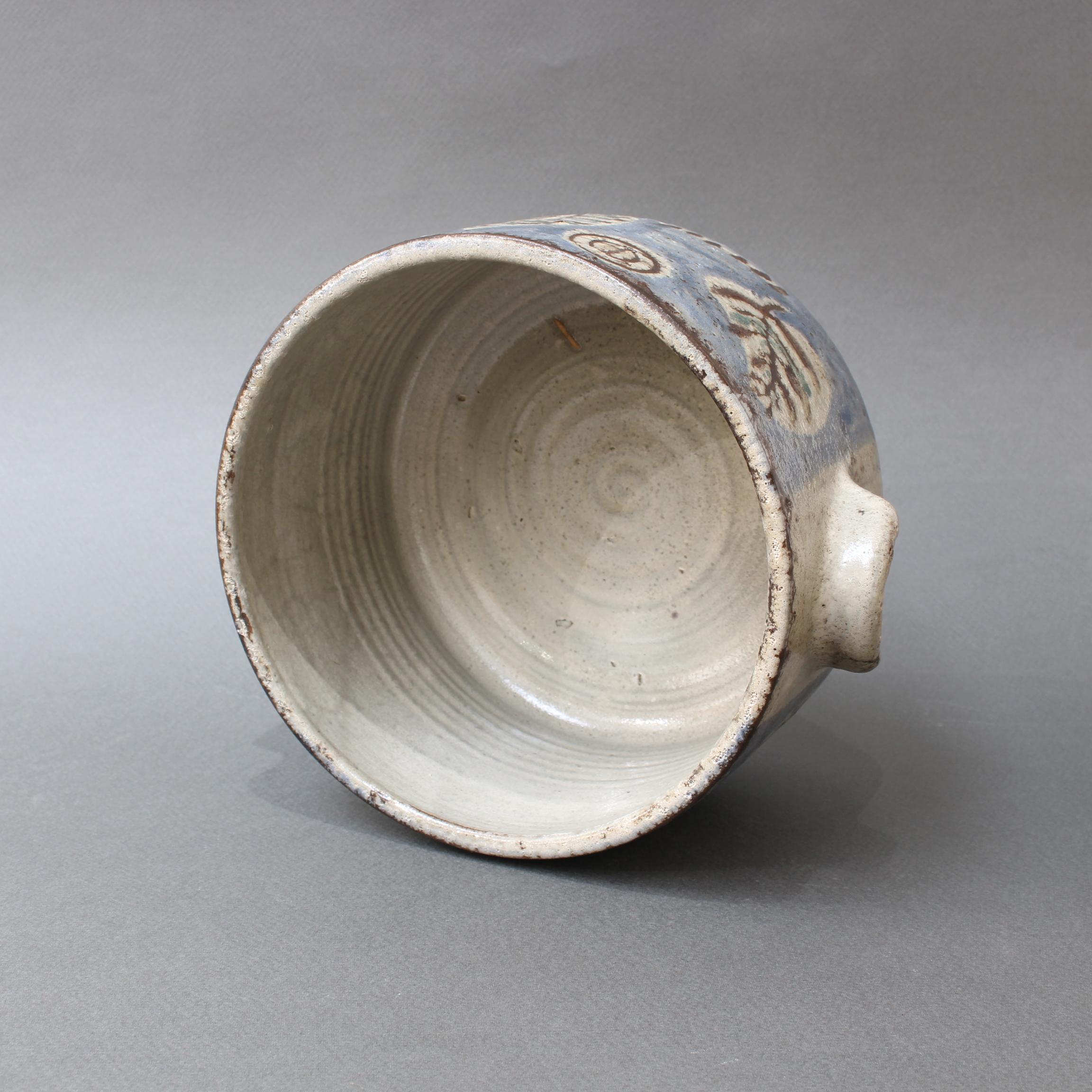 Vintage Ceramic Pot by Gustave Reynaud, Le Mûrier, circa 1950s 3