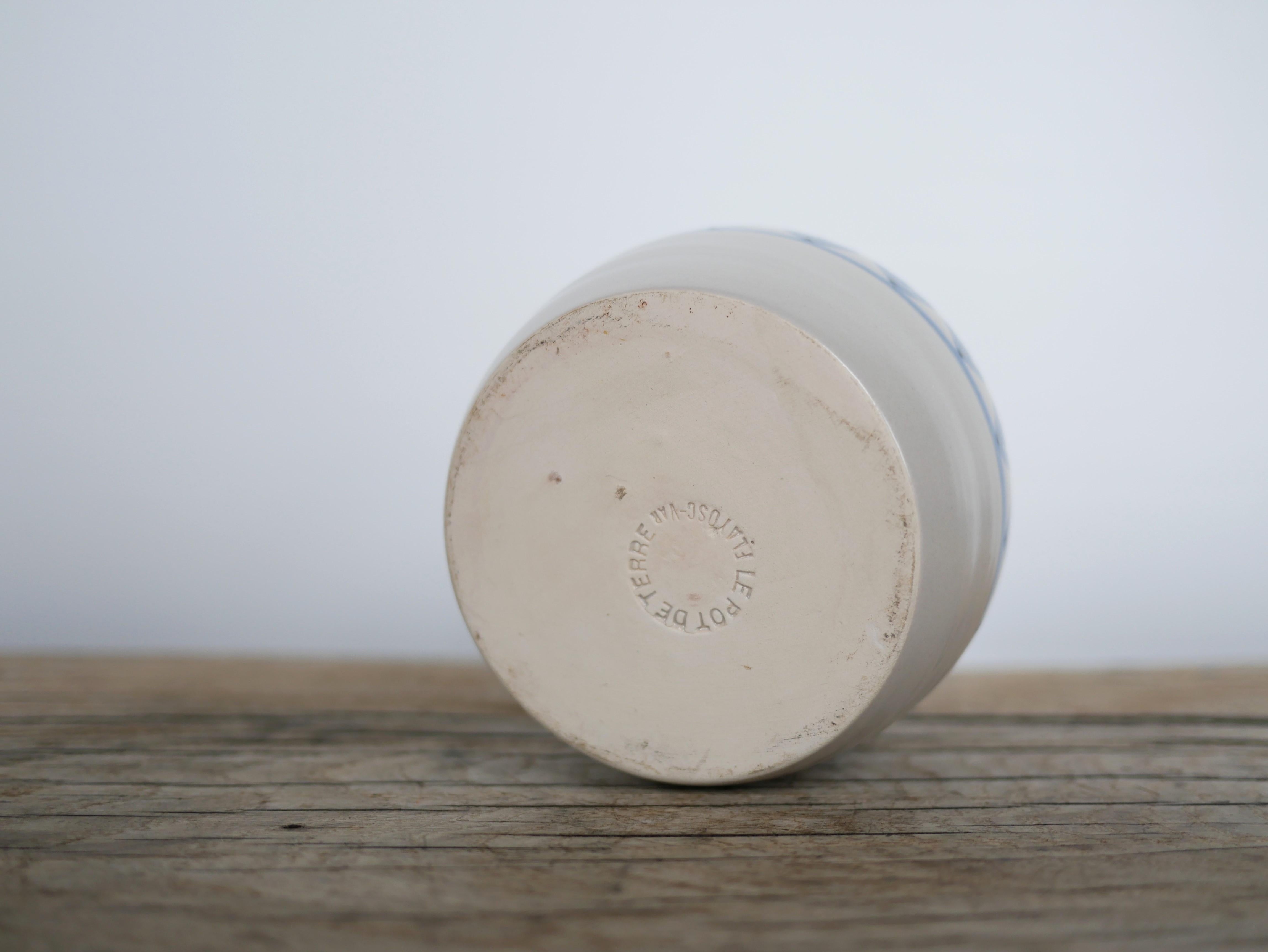 Vintage ceramic pot by Le Pot de Terre For Sale 2