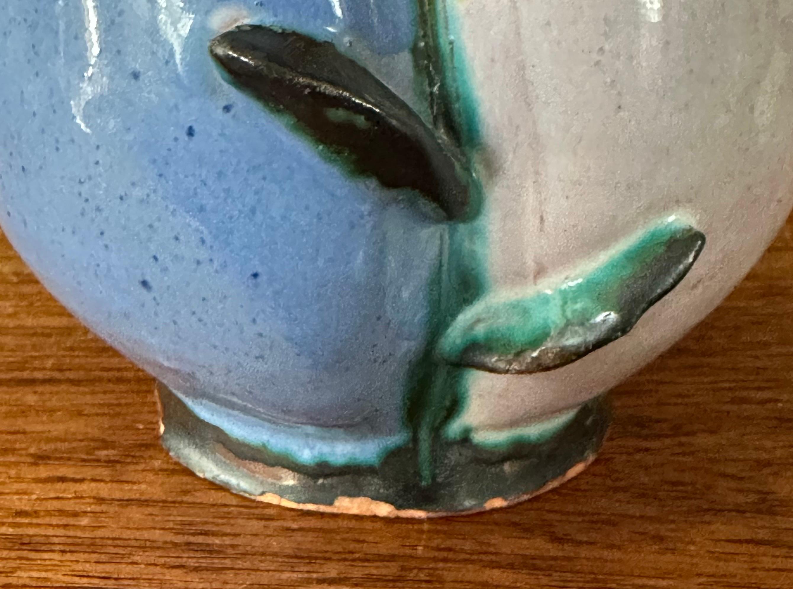 Vintage Ceramic Pottery Vase by Walter Bosse - Rare For Sale 4