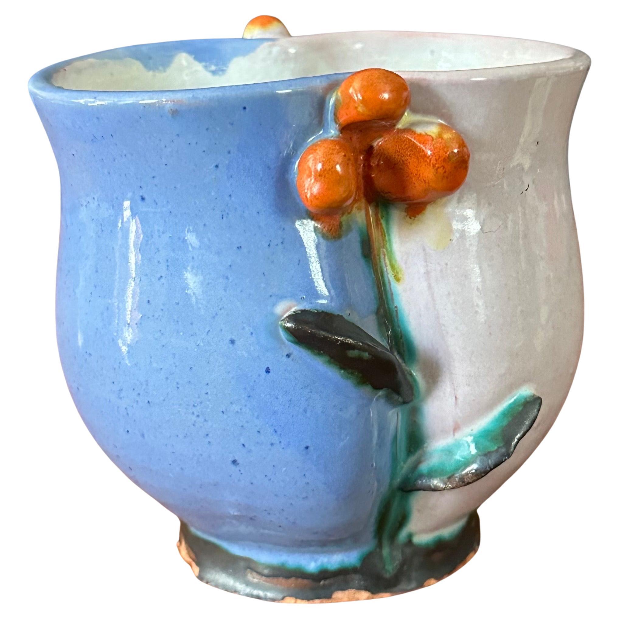 Vintage Ceramic Pottery Vase by Walter Bosse - Rare For Sale 8
