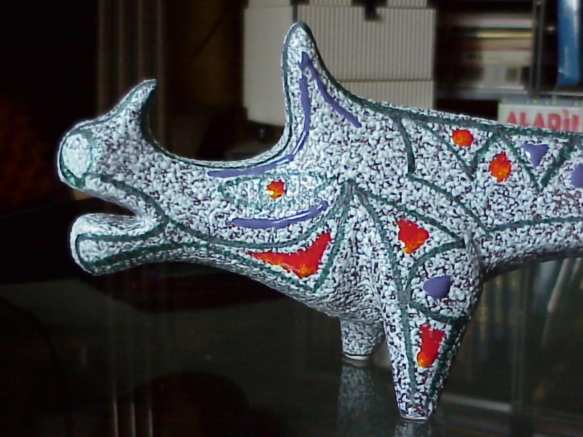 Fin du 20e siècle Céramique Rhino Roberto Rigon Vicenza, Italie, 1960 en vente