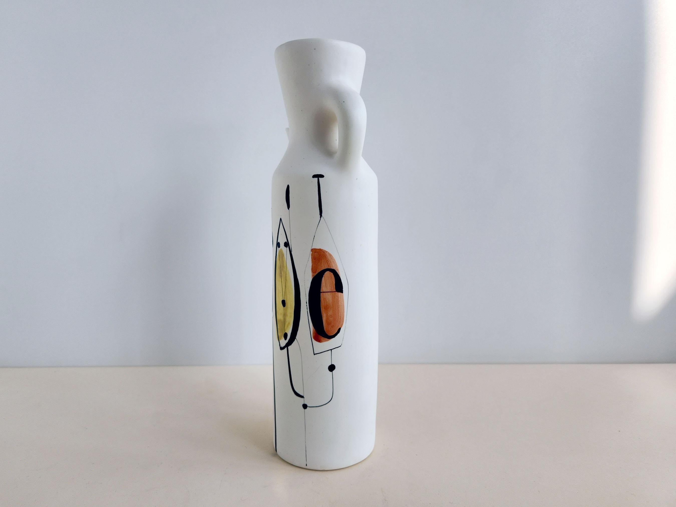 French Roger Capron - Vintage Ceramic Roe Flask  For Sale