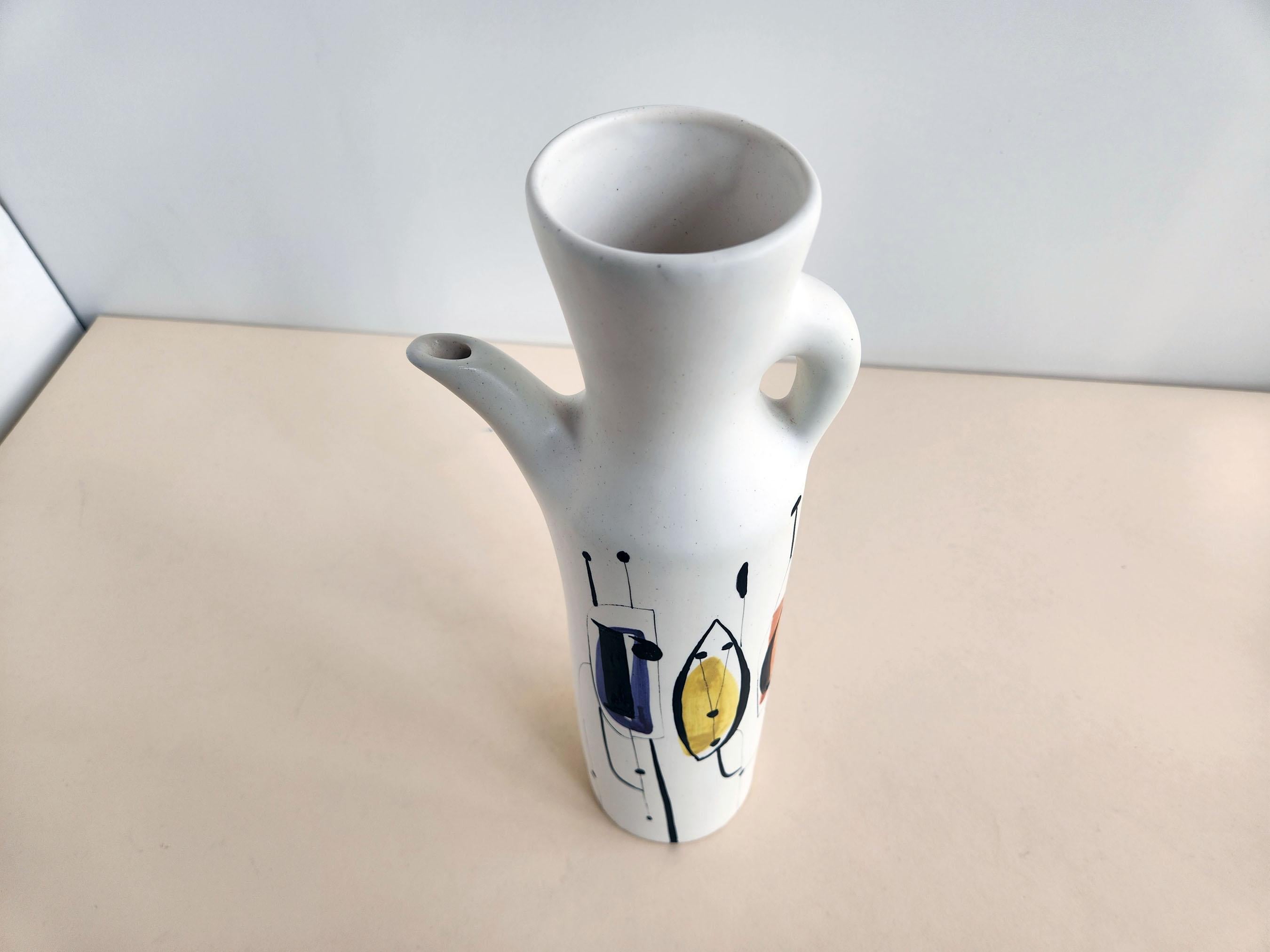 Roger Capron - Vintage Keramik-Seil-Flask aus Keramik  (Mitte des 20. Jahrhunderts) im Angebot