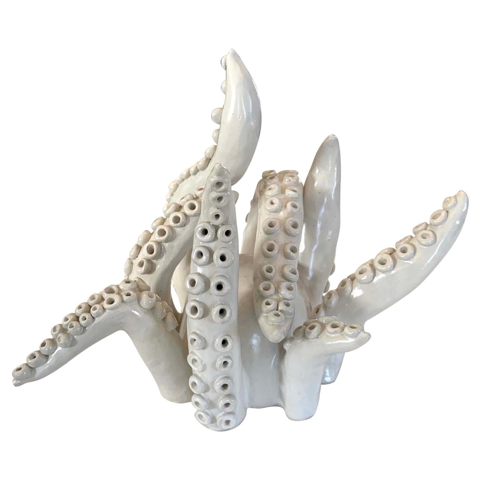 Vintage Ceramic Sculpture Octopus