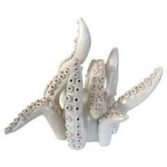 Vintage Ceramic Sculpture Octopus
