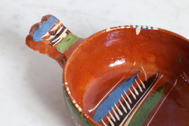 Vintage Ceramic Serving Dishes, Set of 2, Mexican Pottery For Sale at