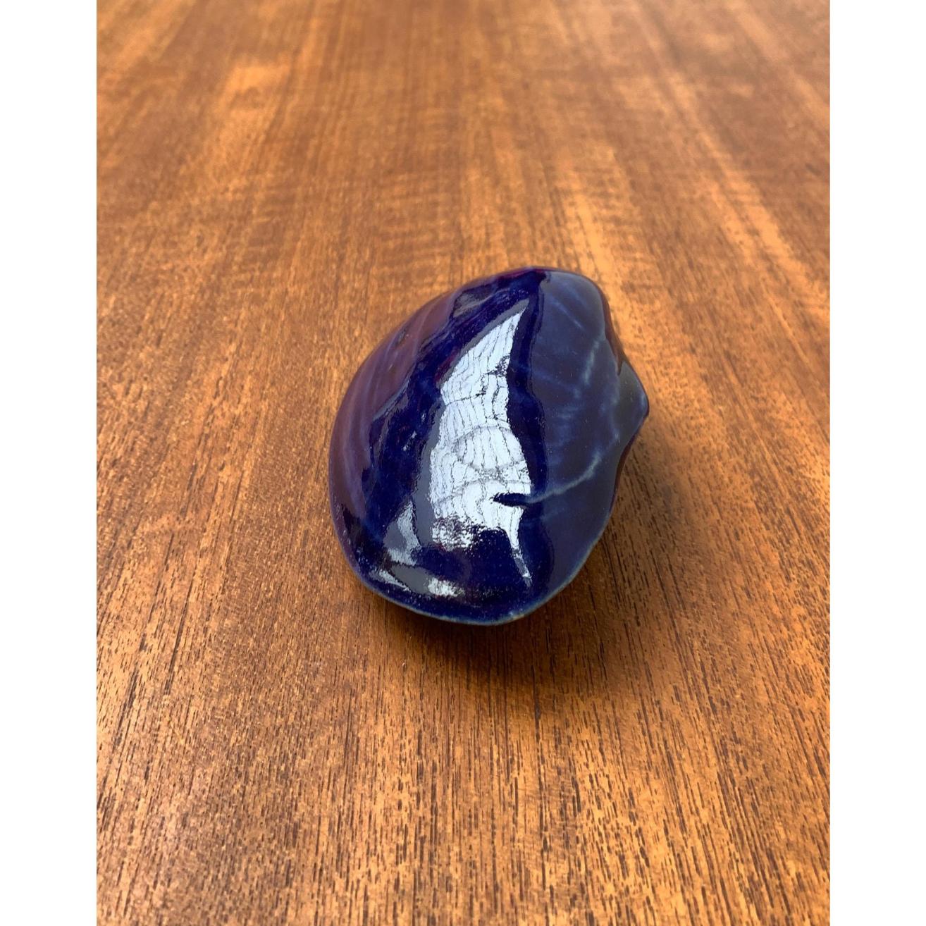 Vintage Ceramic Shell Sculpture For Sale 6