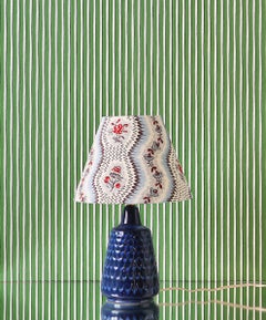 Vintage Ceramic Søholm Table Lamp with Customized Shade, Denmark, 1960's