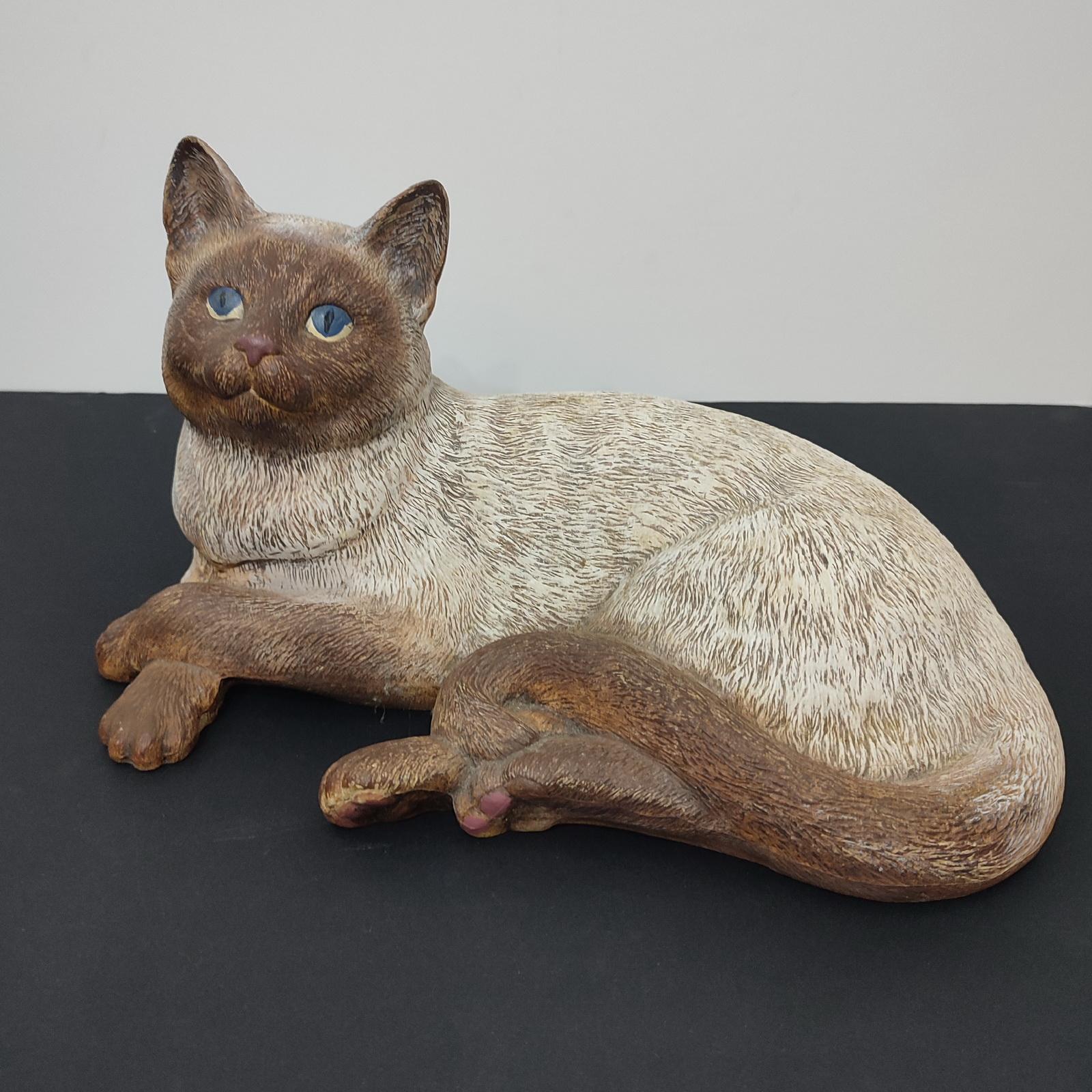 life size ceramic cat