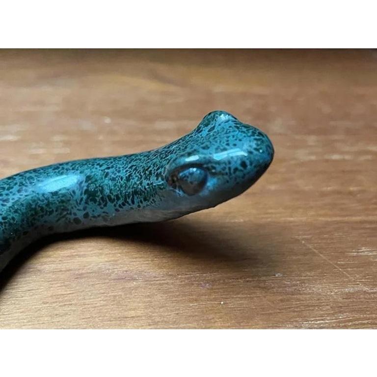 Ceramica Figurina di serpente in ceramica vintage in vendita