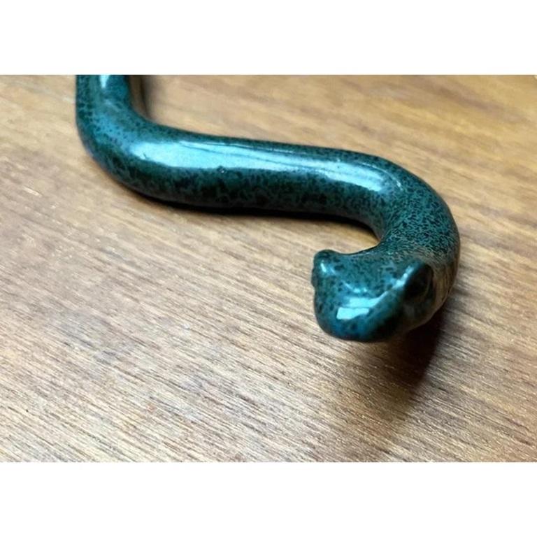 Figurina di serpente in ceramica vintage in vendita 1