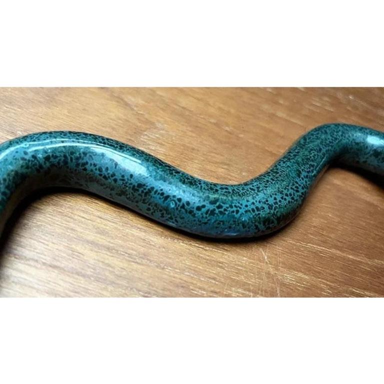 Figurina di serpente in ceramica vintage in vendita 2