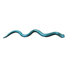 Figurita serpiente de cerámica vintage