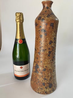 Vaso vintage in ceramica La Borne, firmato, Francia, 1960 circa