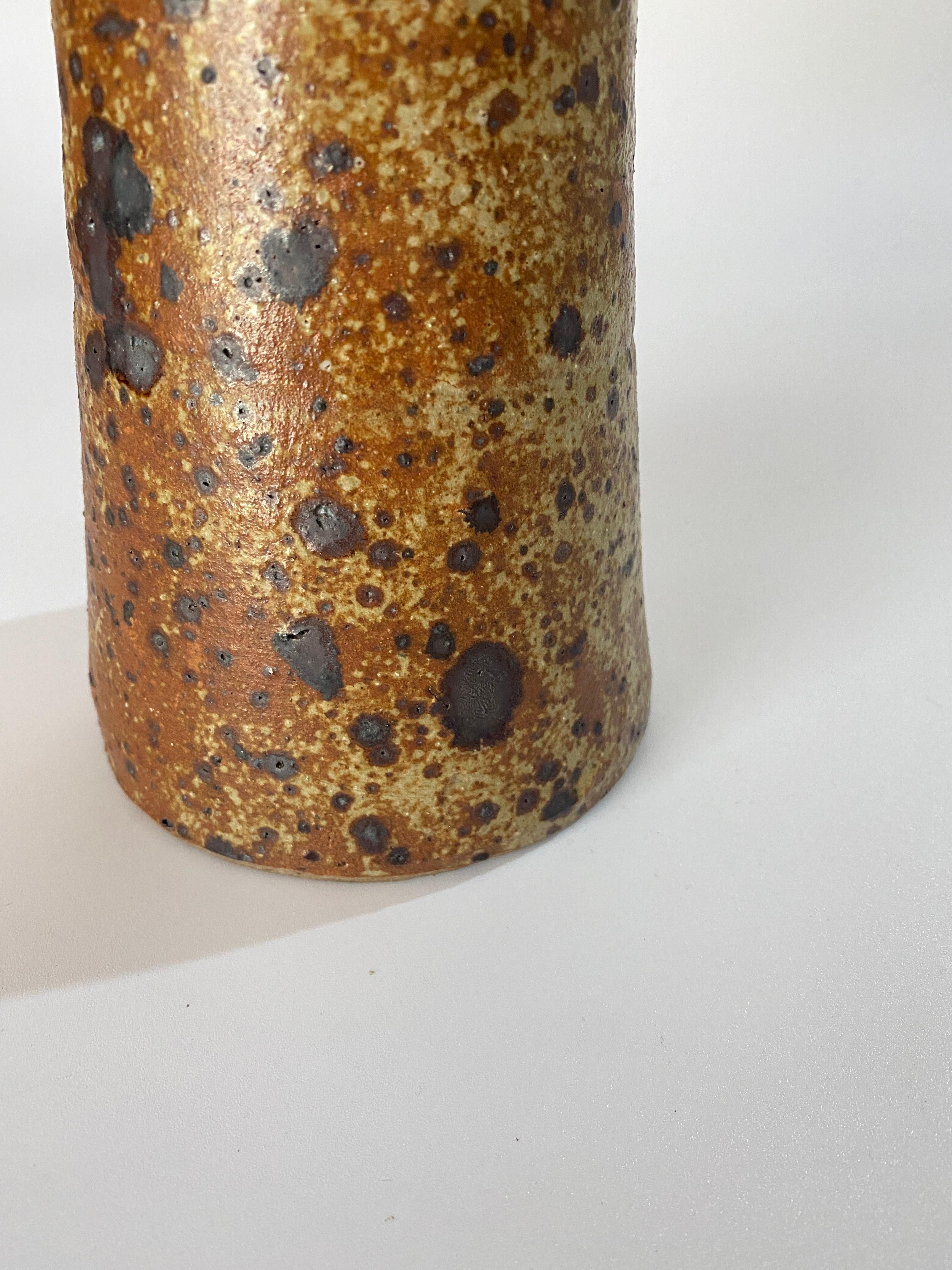 Vintage Ceramic Stoneware Vase La Borne, Signed, France circa 1960 In Good Condition For Sale In Auribeau sur Siagne, FR