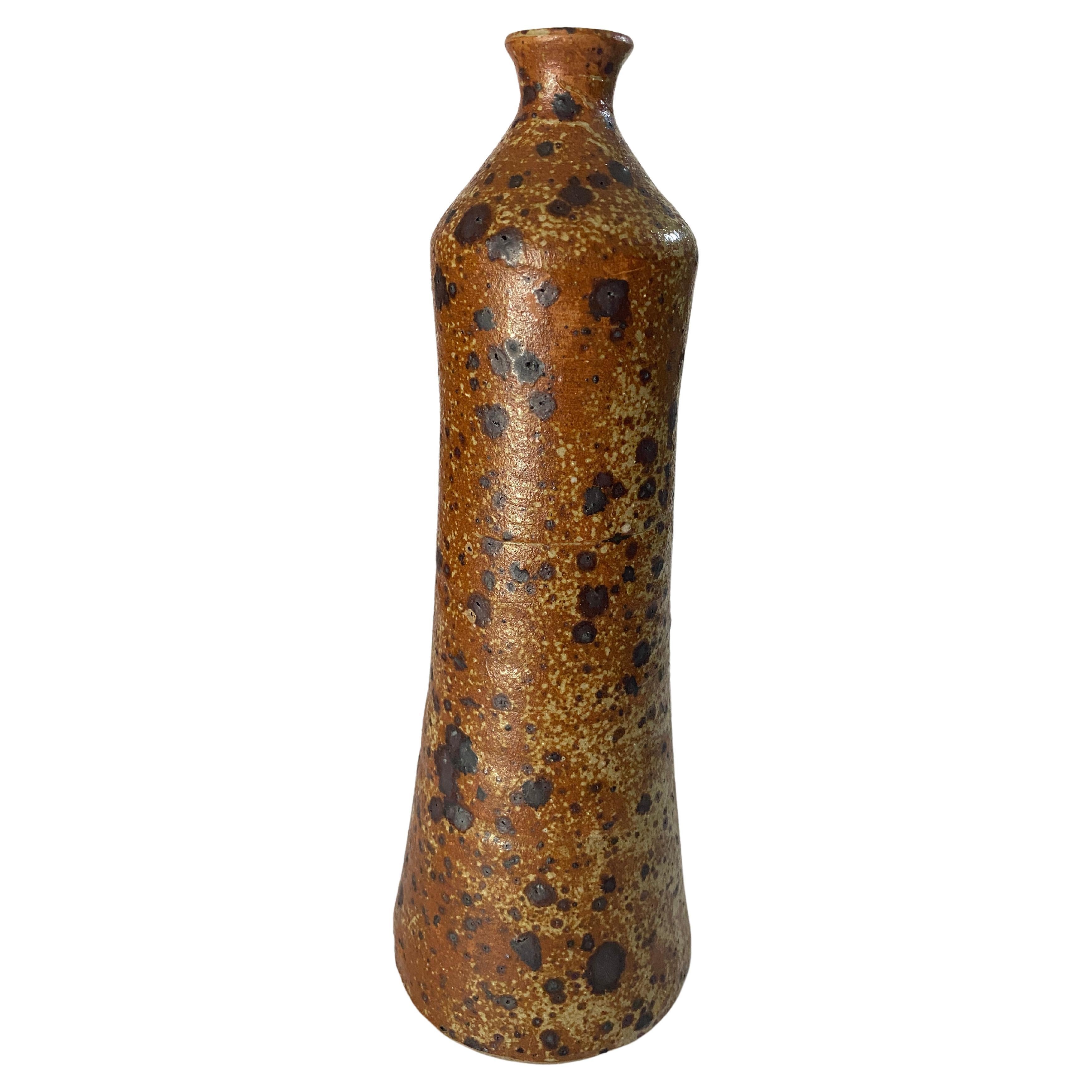 Vintage Ceramic Stoneware Vase La Borne, Signed, France circa 1960 For Sale