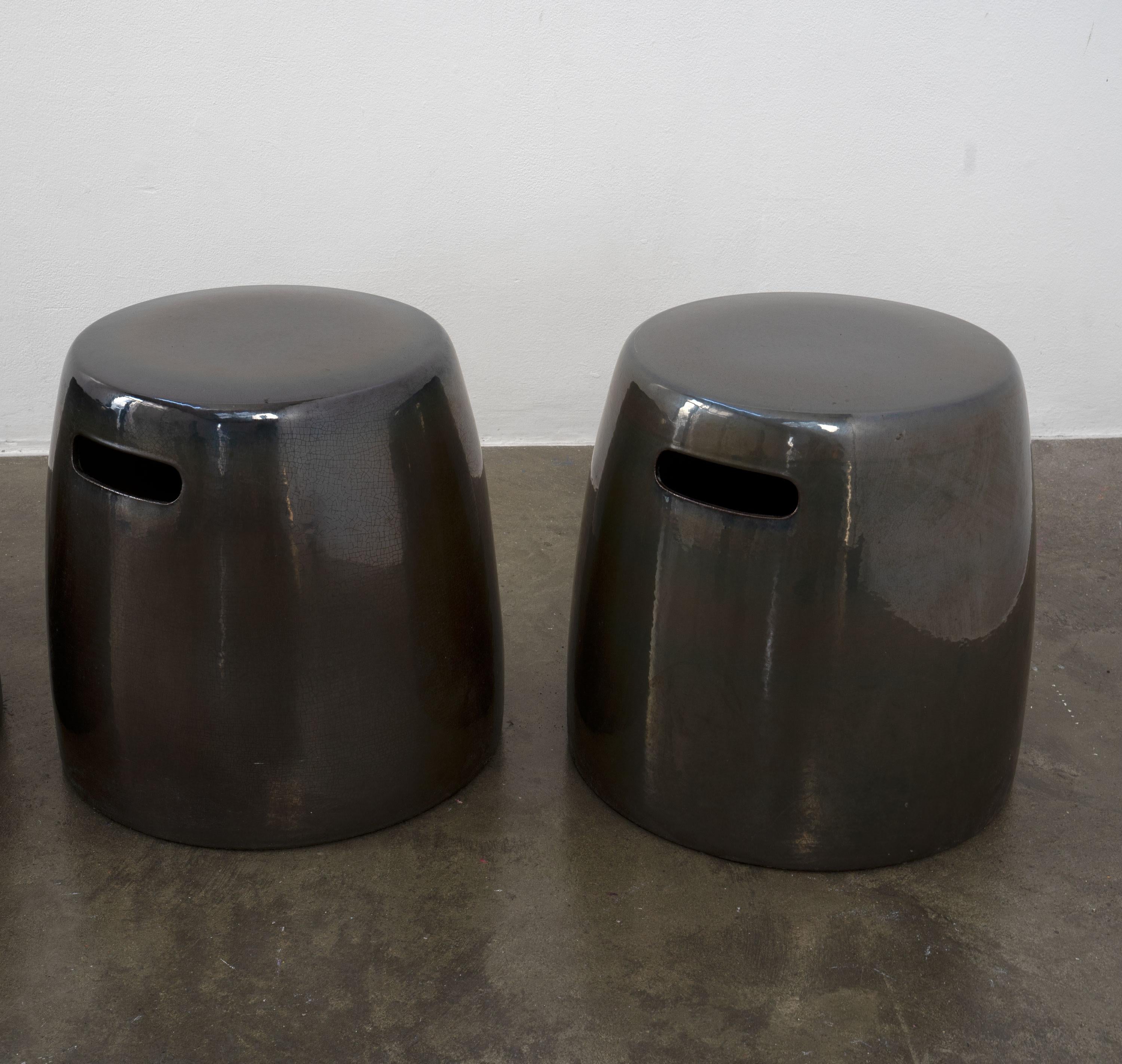Postmoderne Tabourets céramique vintage