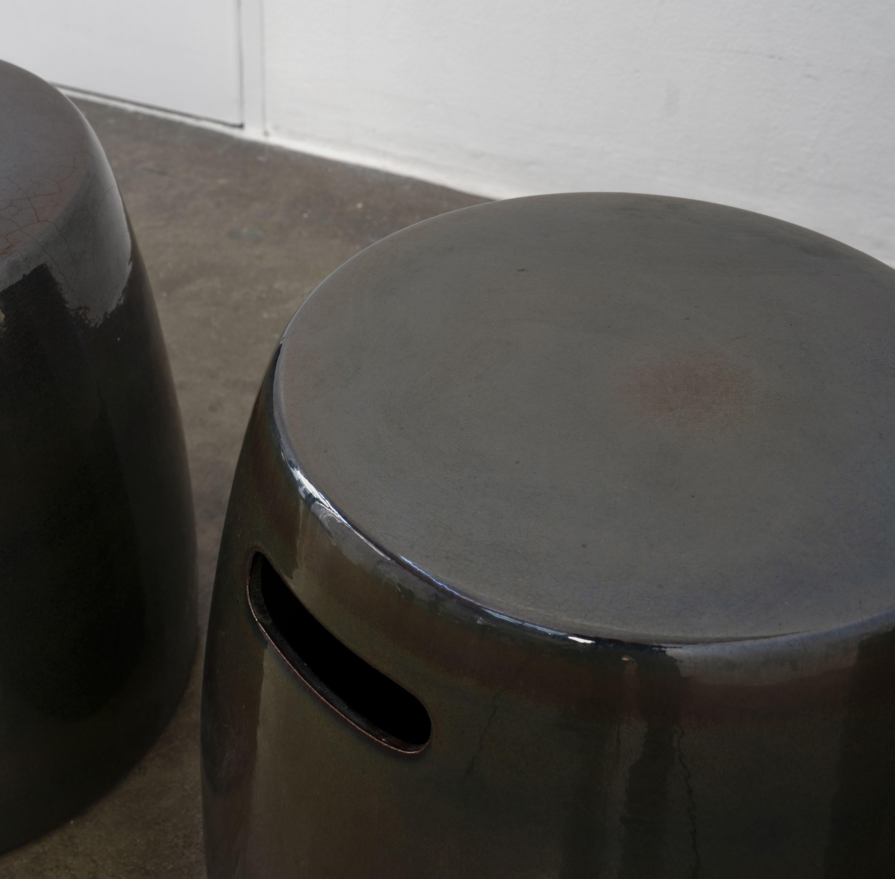 20ième siècle Tabourets céramique vintage