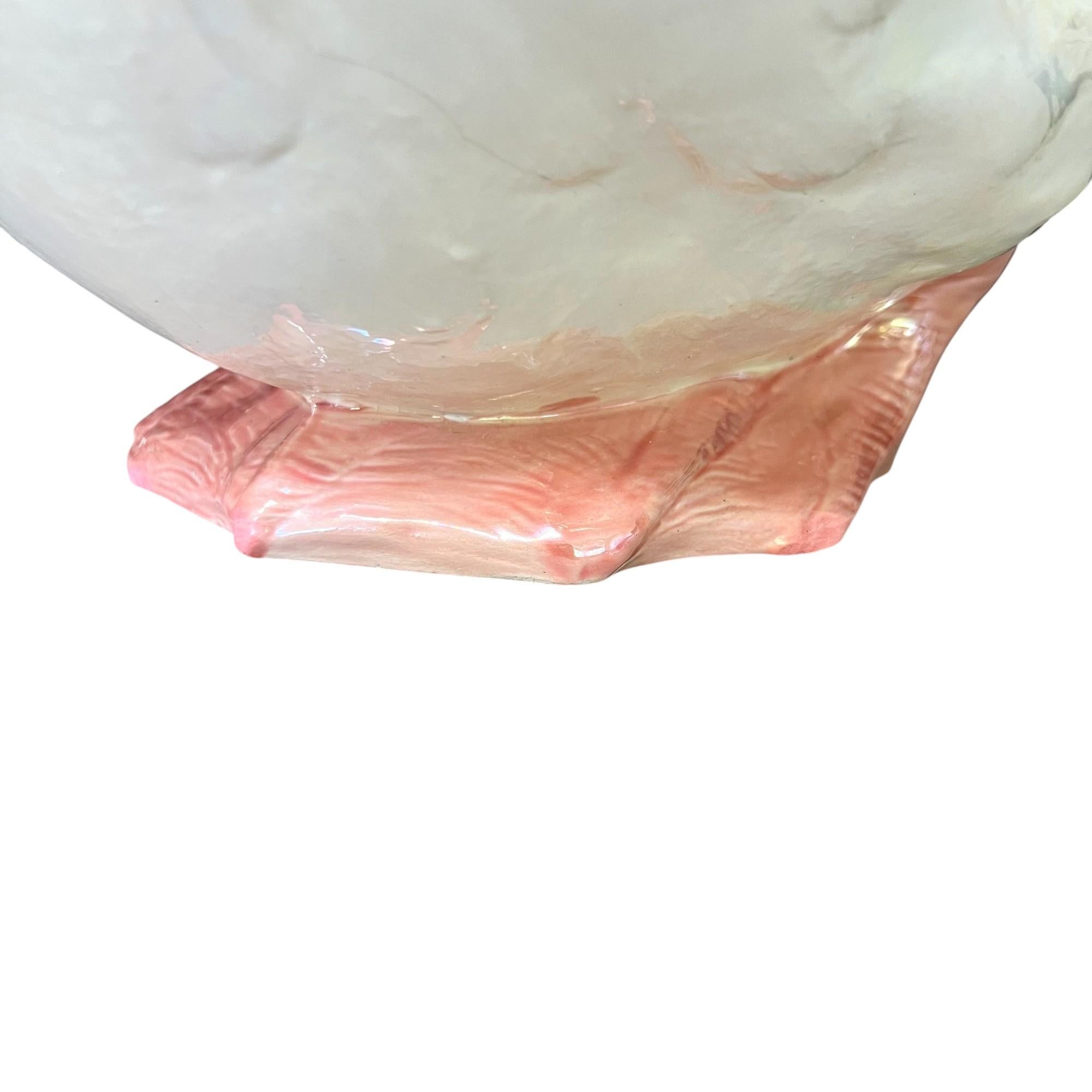 Vintage Ceramic Swan Jardinière For Sale 5