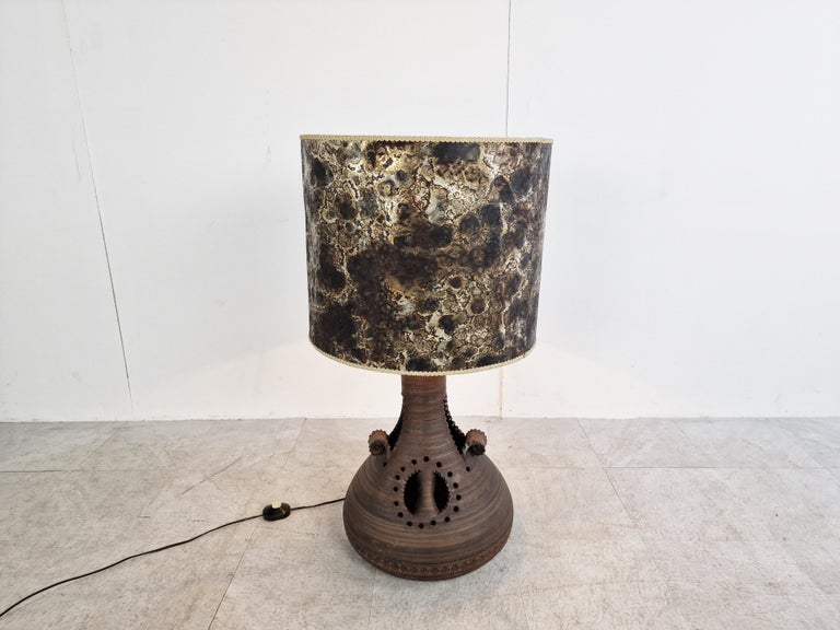 Vintage ceramic table lamp, 1960s For Sale at 1stDibs
