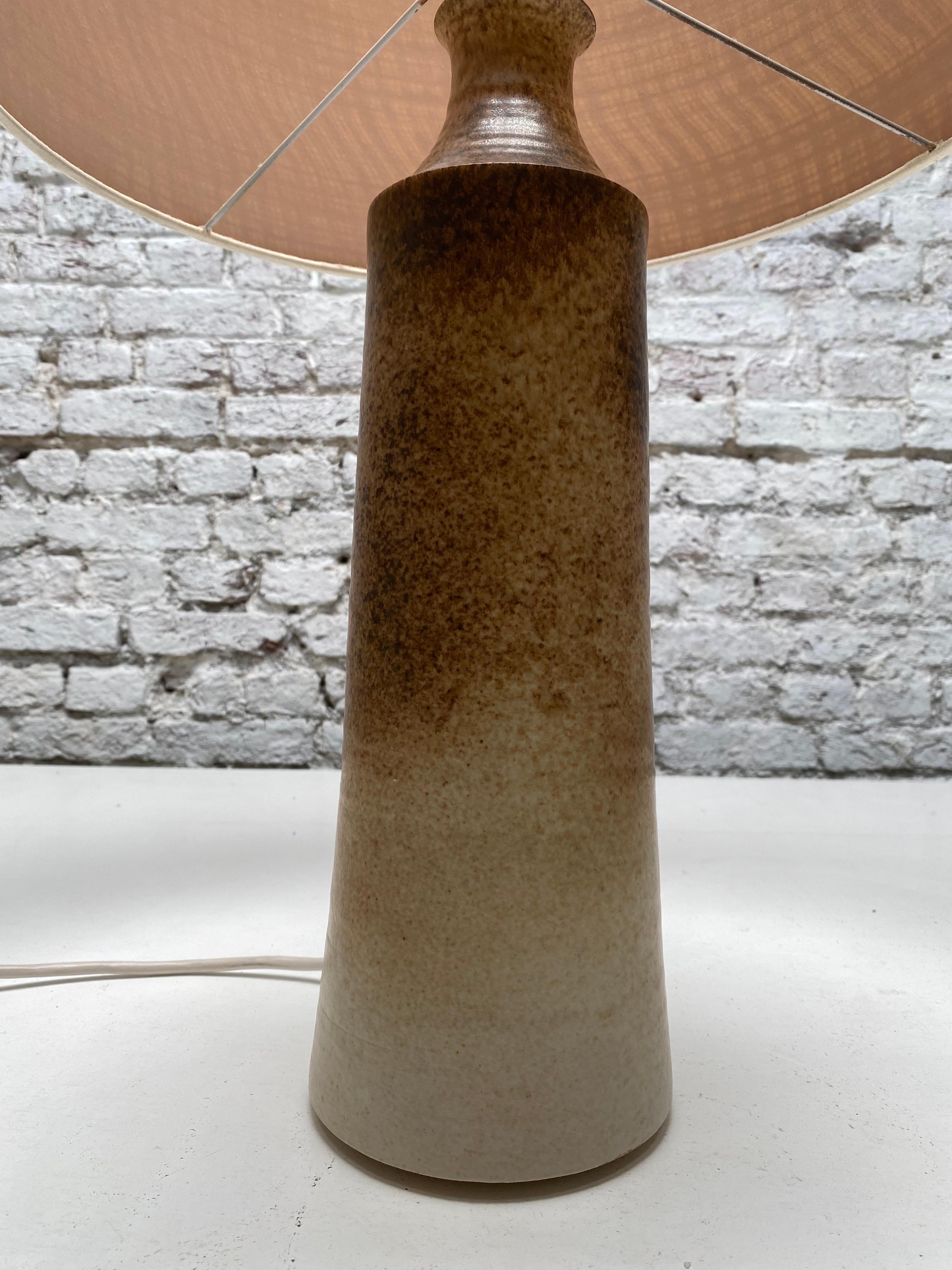 Glazed Vintage Ceramic Table Lamp by Amphora, Belgium, 1960s