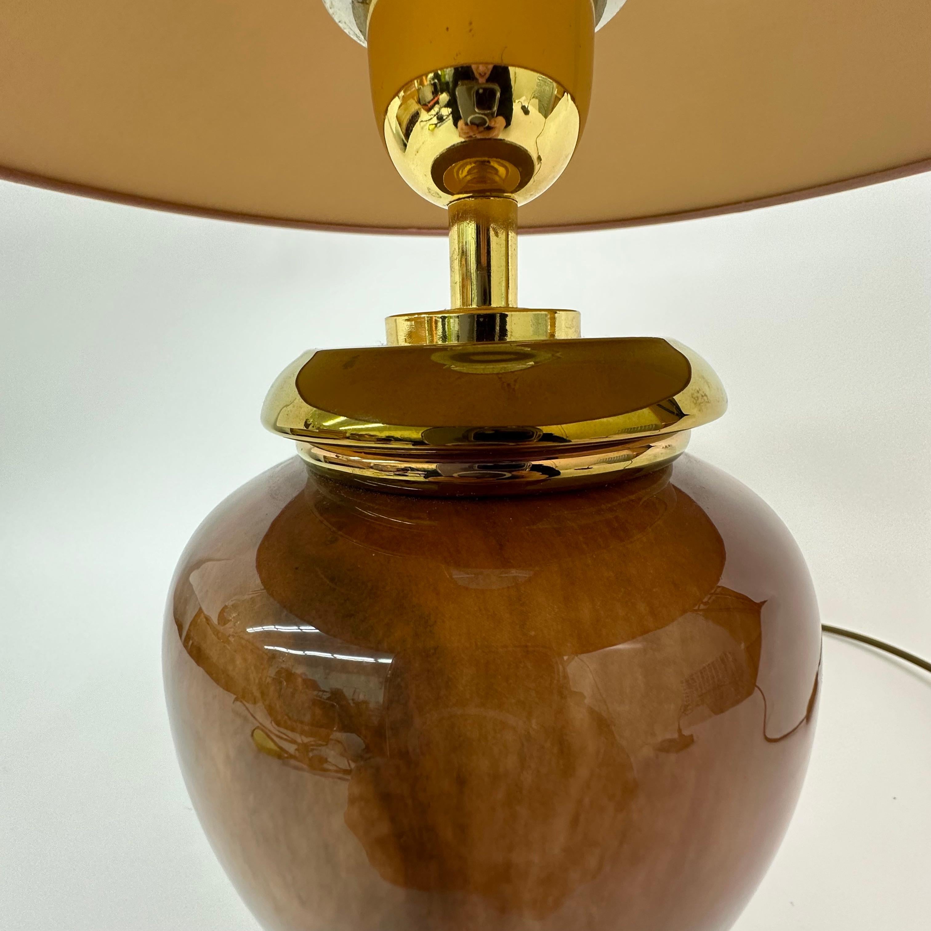 Vintage ceramic table lamp by Bosa , 1980’s , Italy For Sale 6