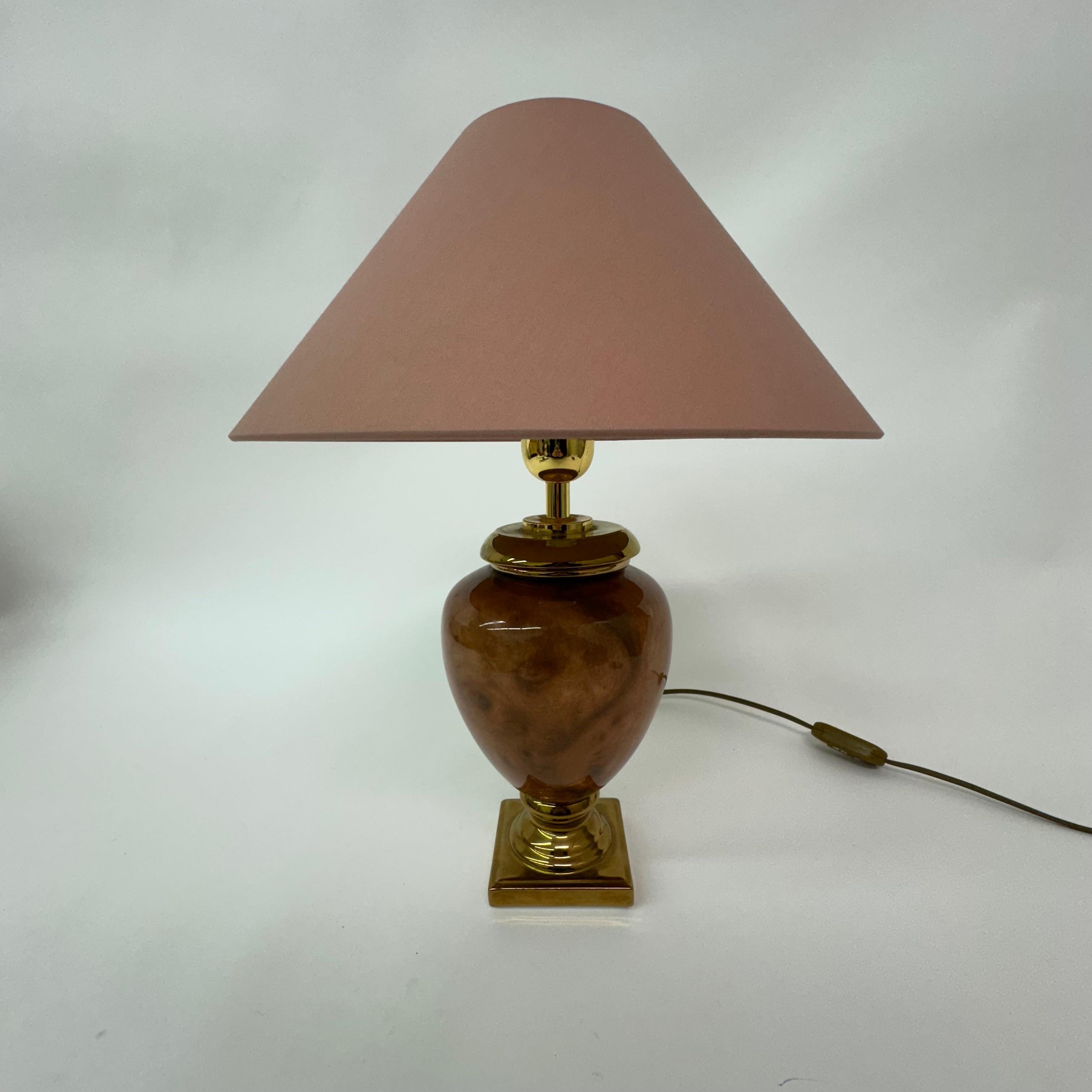 Vintage ceramic table lamp by Bosa , 1980’s , Italy In Good Condition For Sale In Delft, NL