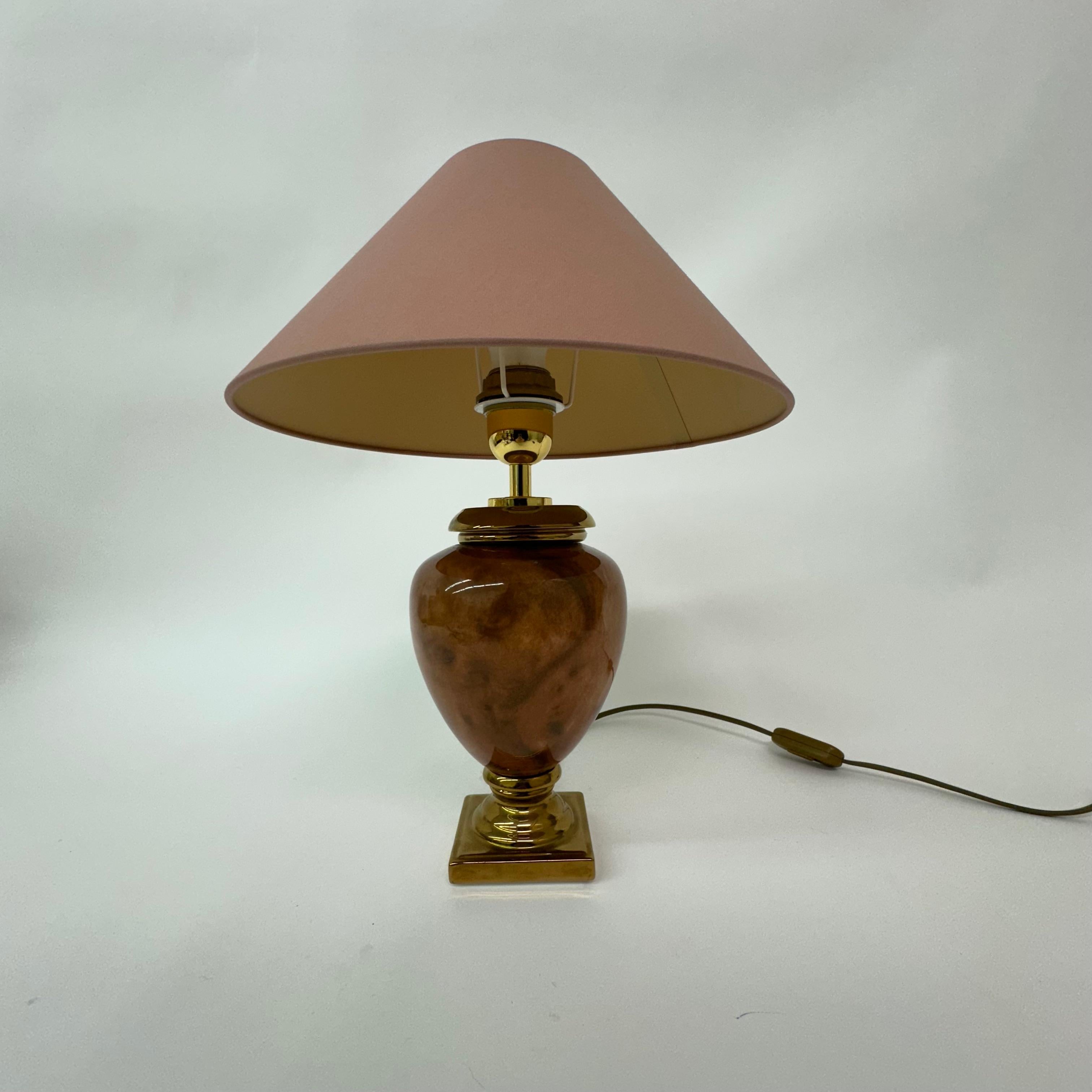 Vintage ceramic table lamp by Bosa , 1980’s , Italy For Sale 1