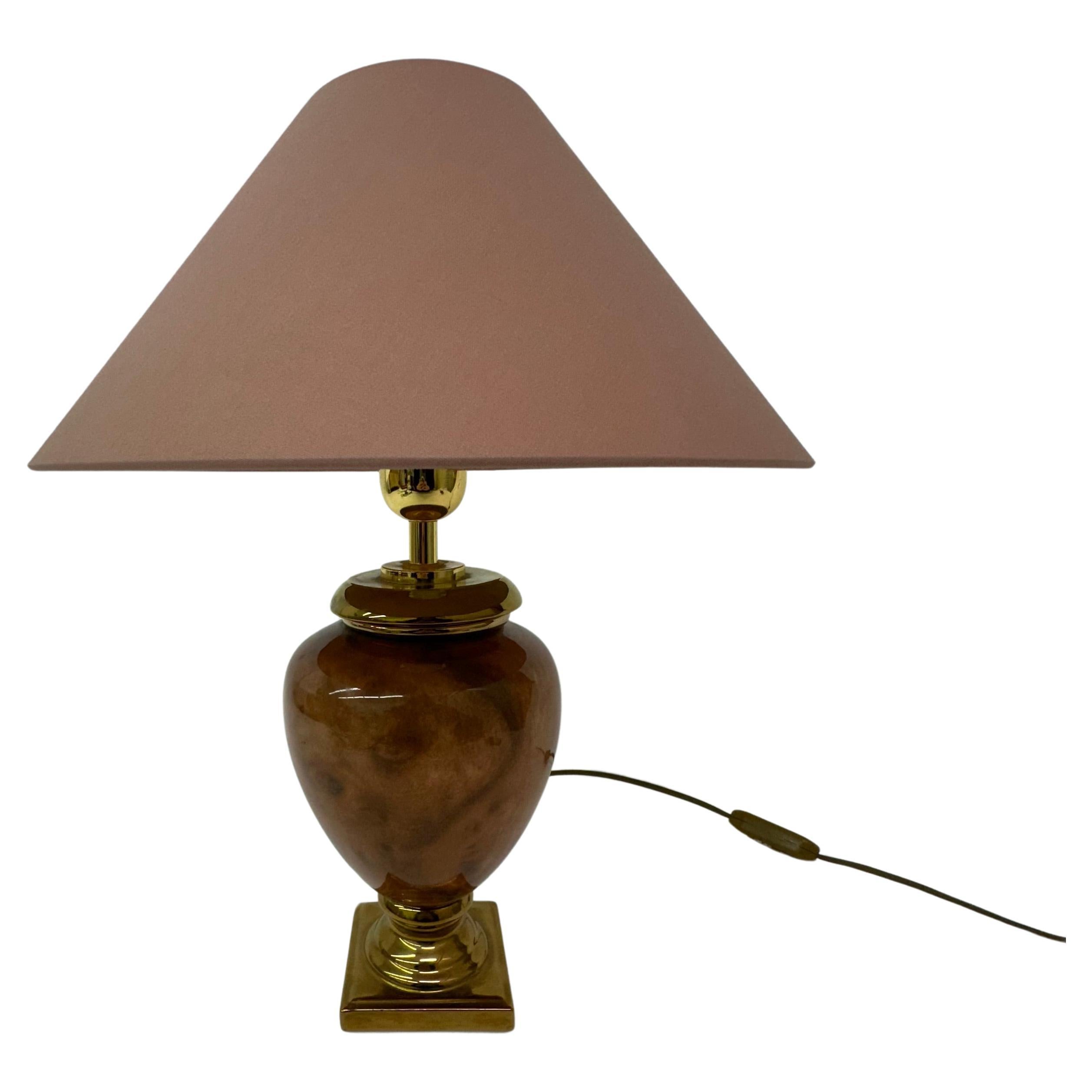 Vintage ceramic table lamp by Bosa , 1980’s , Italy For Sale