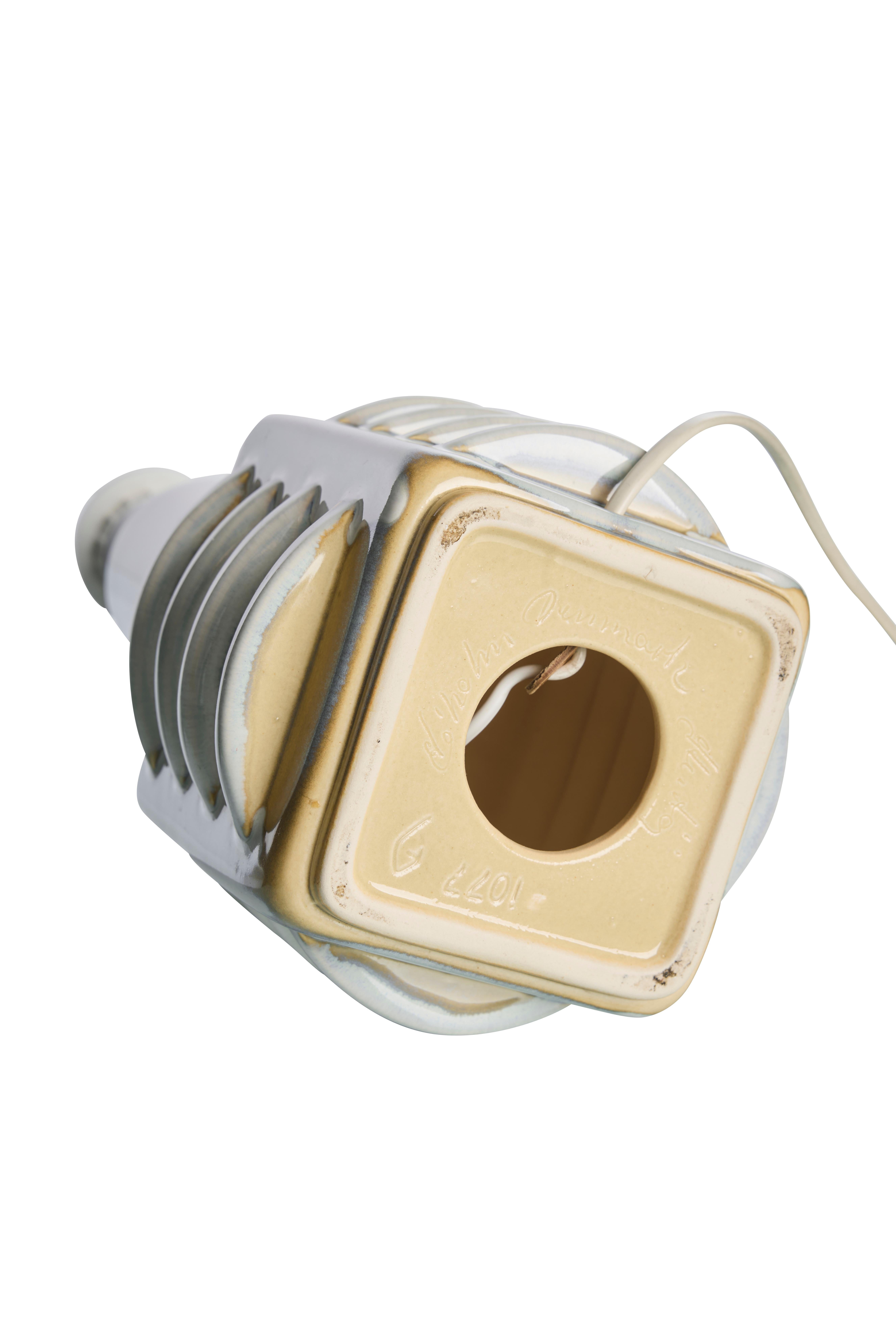 Danish Vintage Ceramic Table Lamp by Einar Johansen for Søholm, Denmark, 1960s For Sale