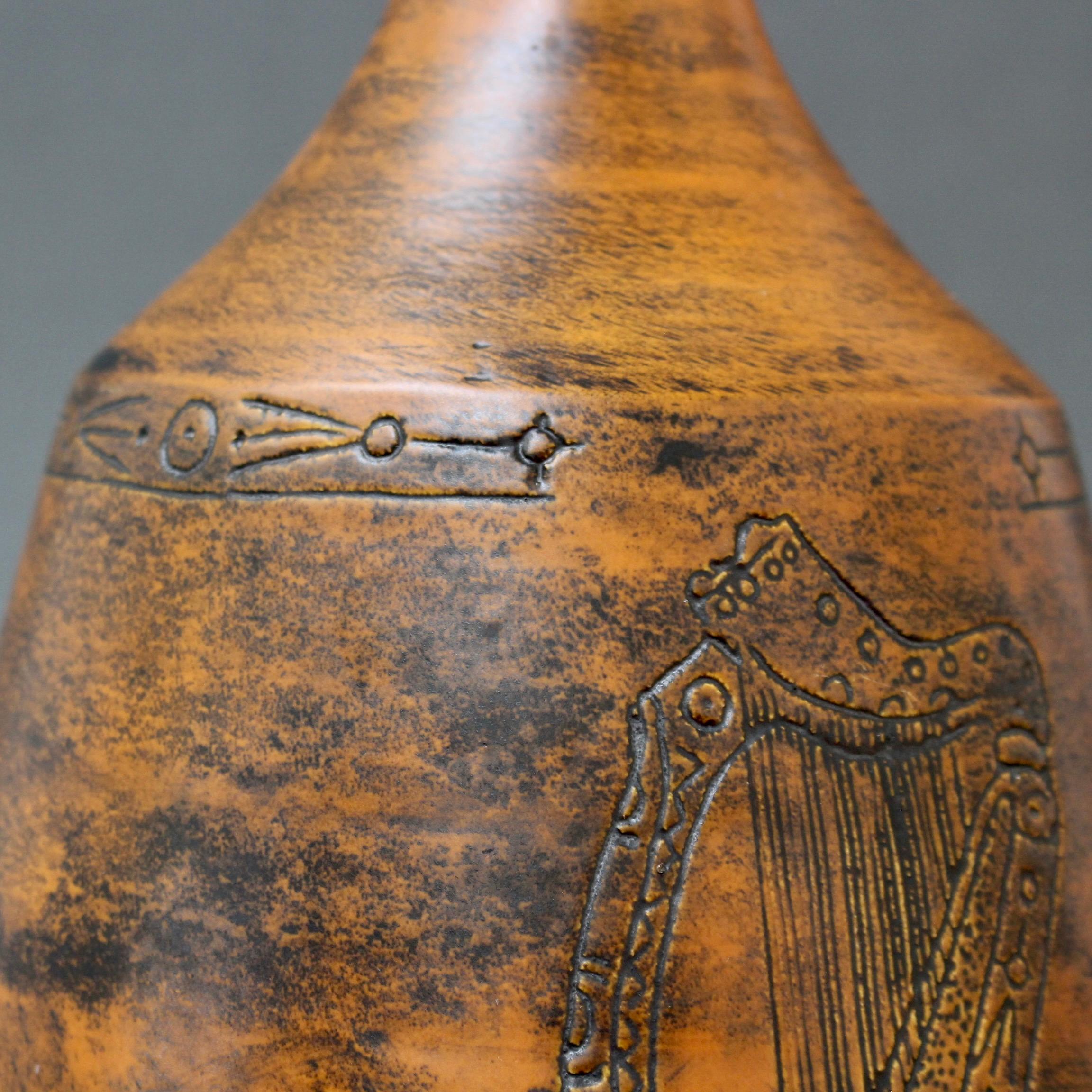 Lampada da tavolo in ceramica vintage di Jacques Blin del 1974 in vendita 9