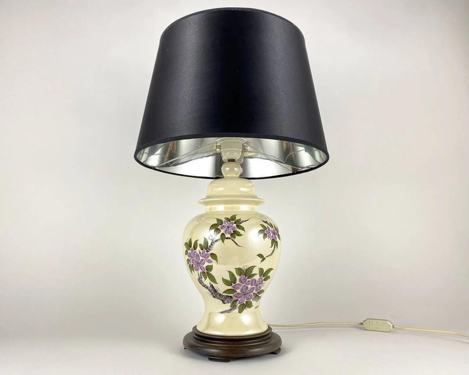 Mid-Century Modern Vintage Ceramic Table Lamp by Louis Drimmer, 1970s For Sale