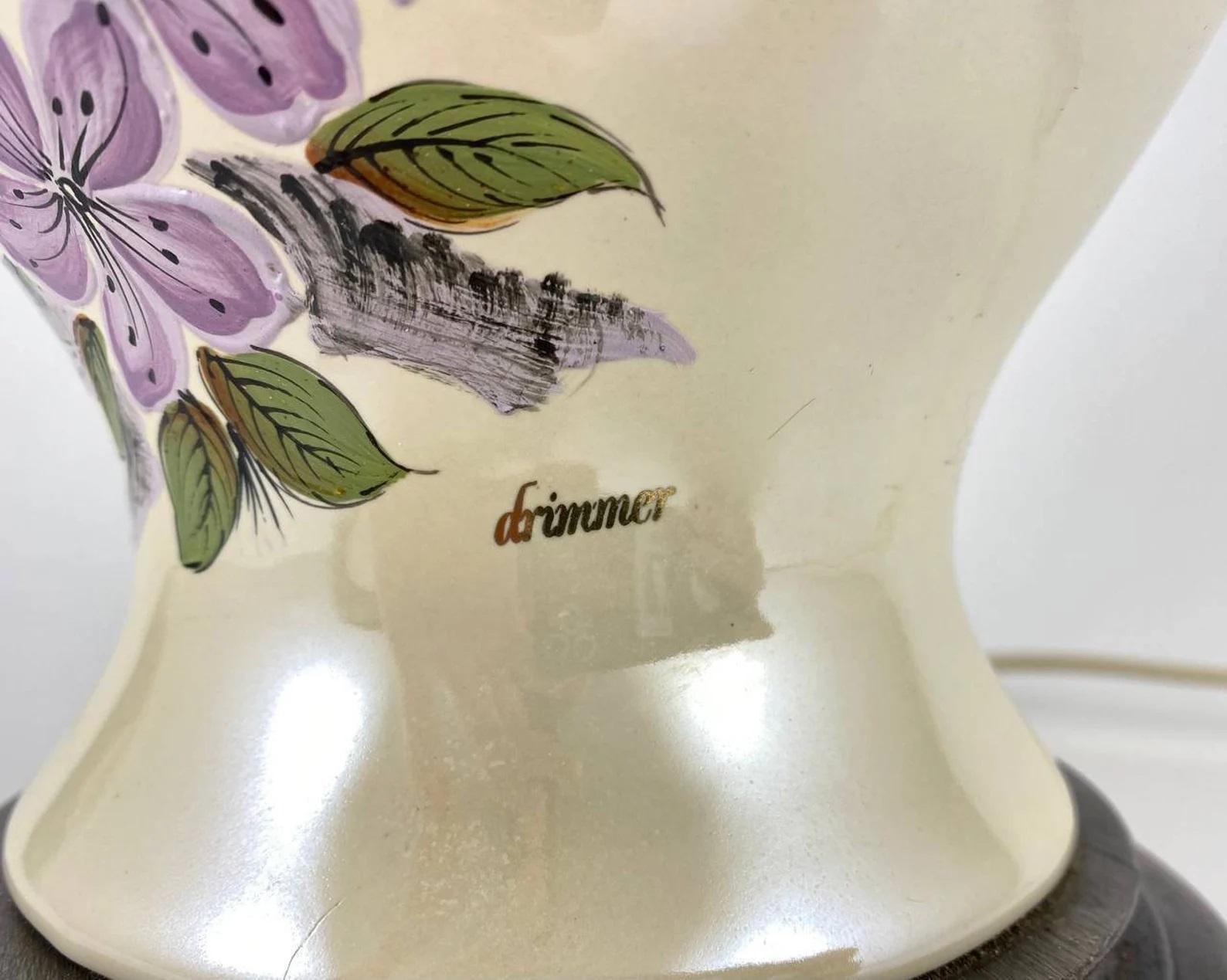 Late 20th Century Vintage Ceramic Table Lamp by Louis Drimmer, 1970s For Sale