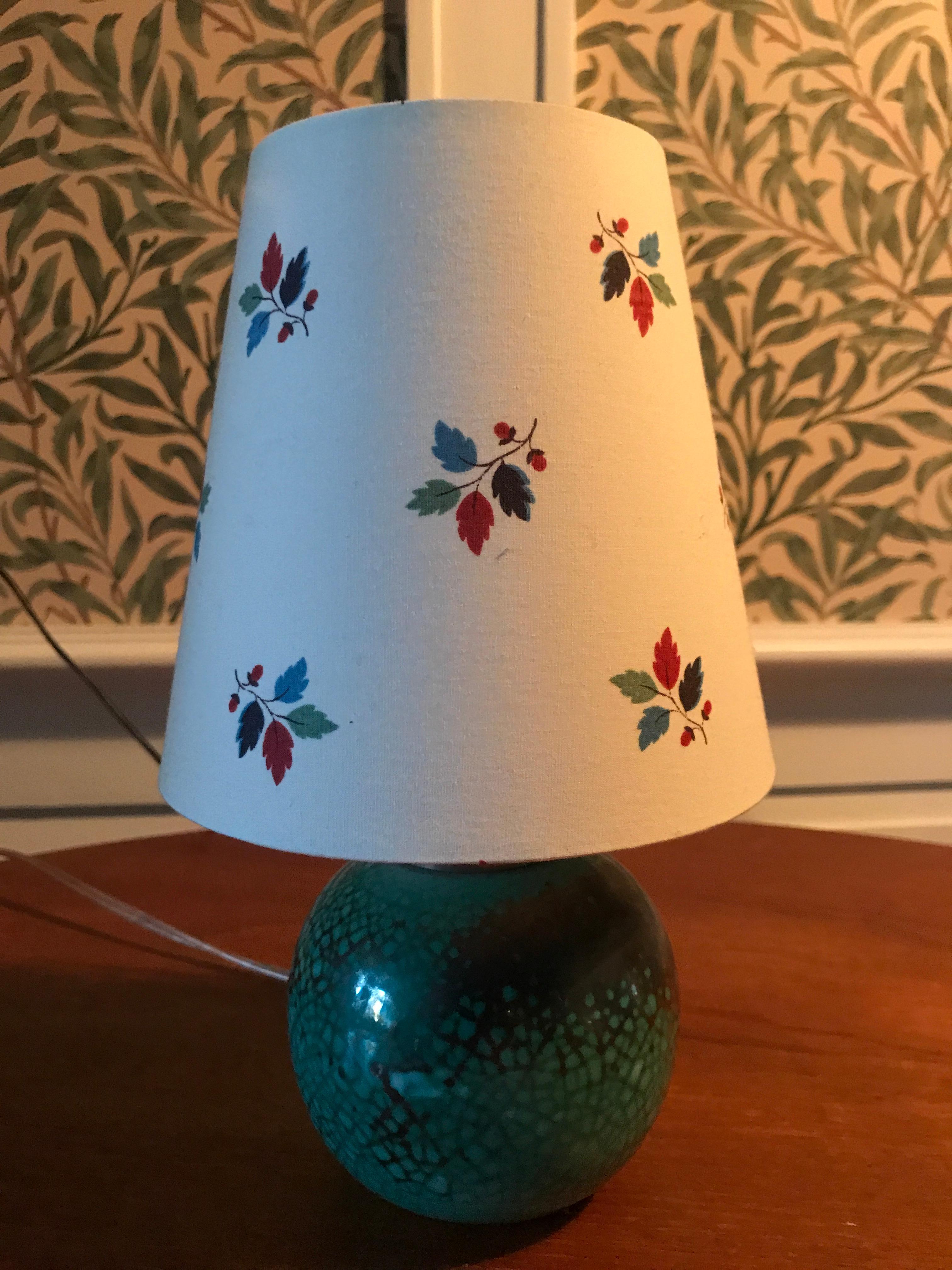 French Vintage Ceramic Table Lamp