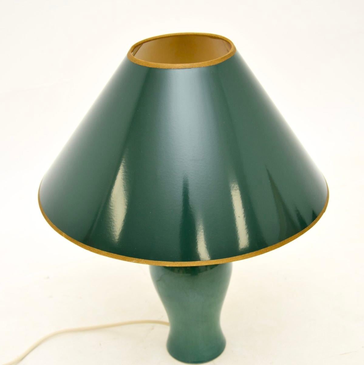 Mid-Century Modern Lampe de bureau vintage en céramique en vente