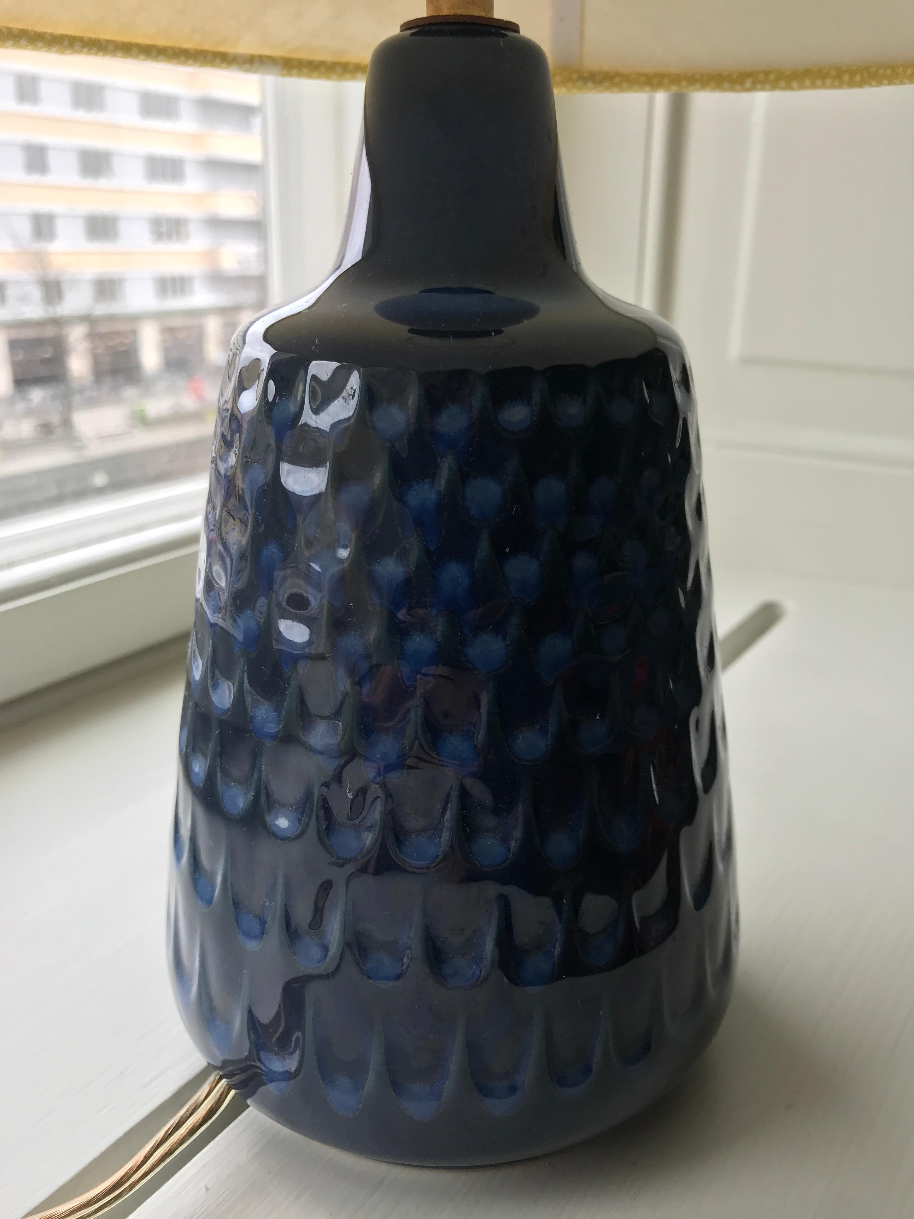 Vintage Ceramic Table Lamp In Excellent Condition In Copenhagen K, DK