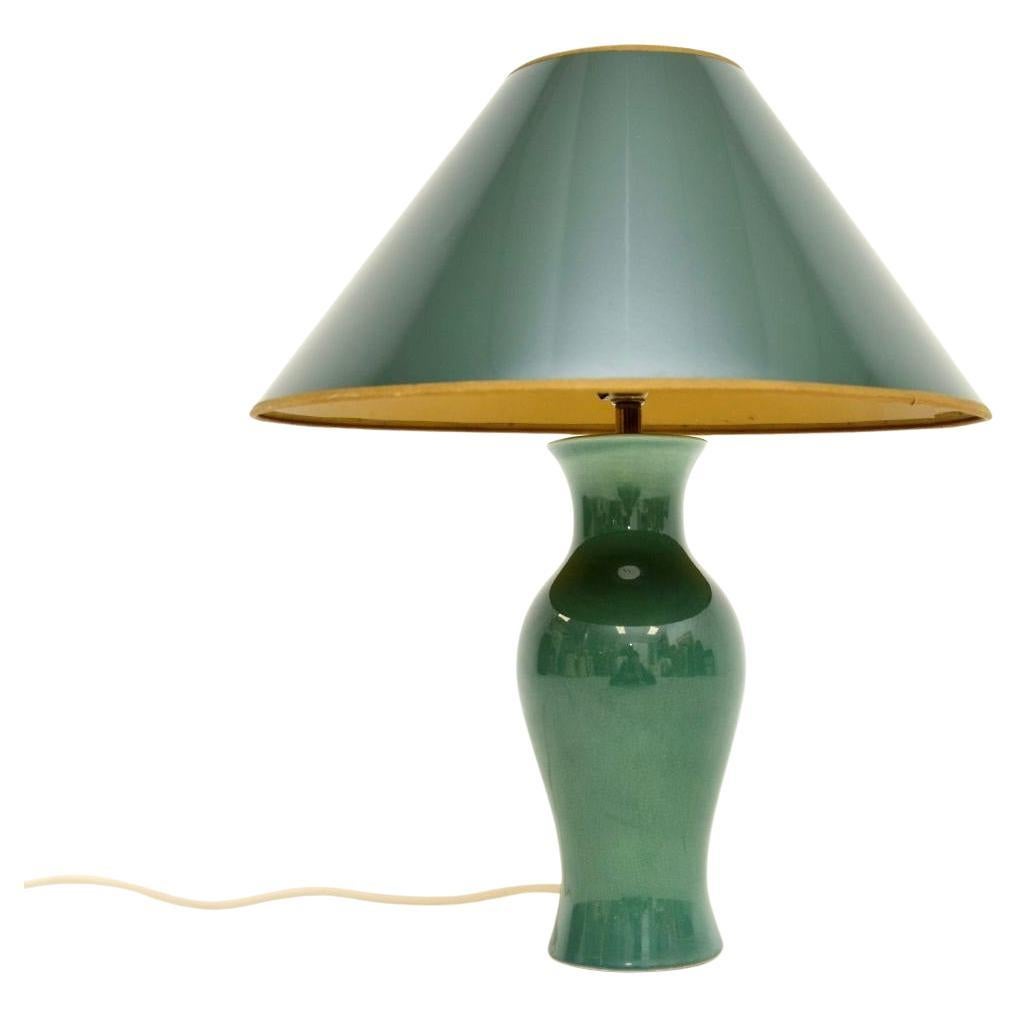 Lampe de bureau vintage en céramique en vente