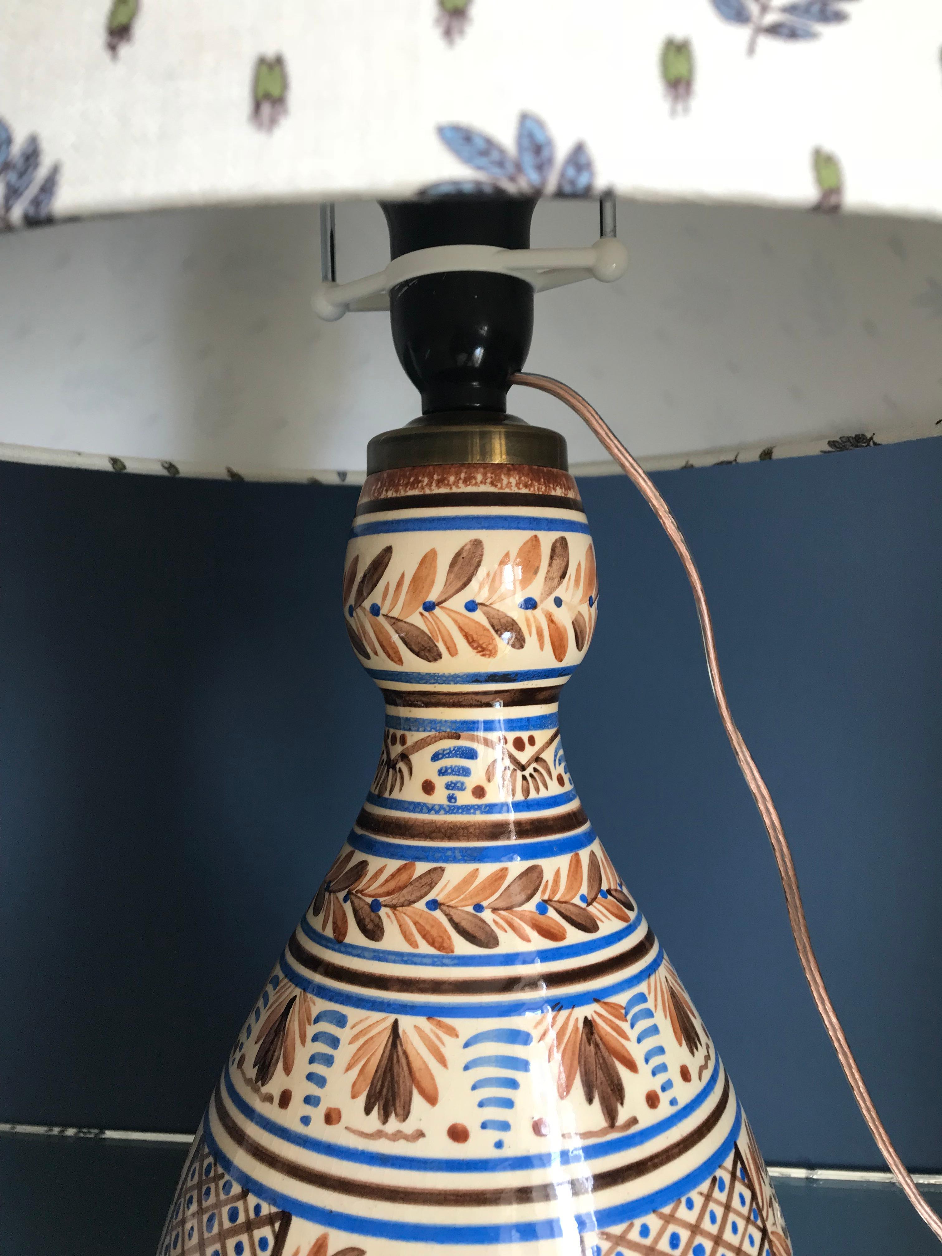Late 20th Century Vintage Ceramic Table Lamp from France