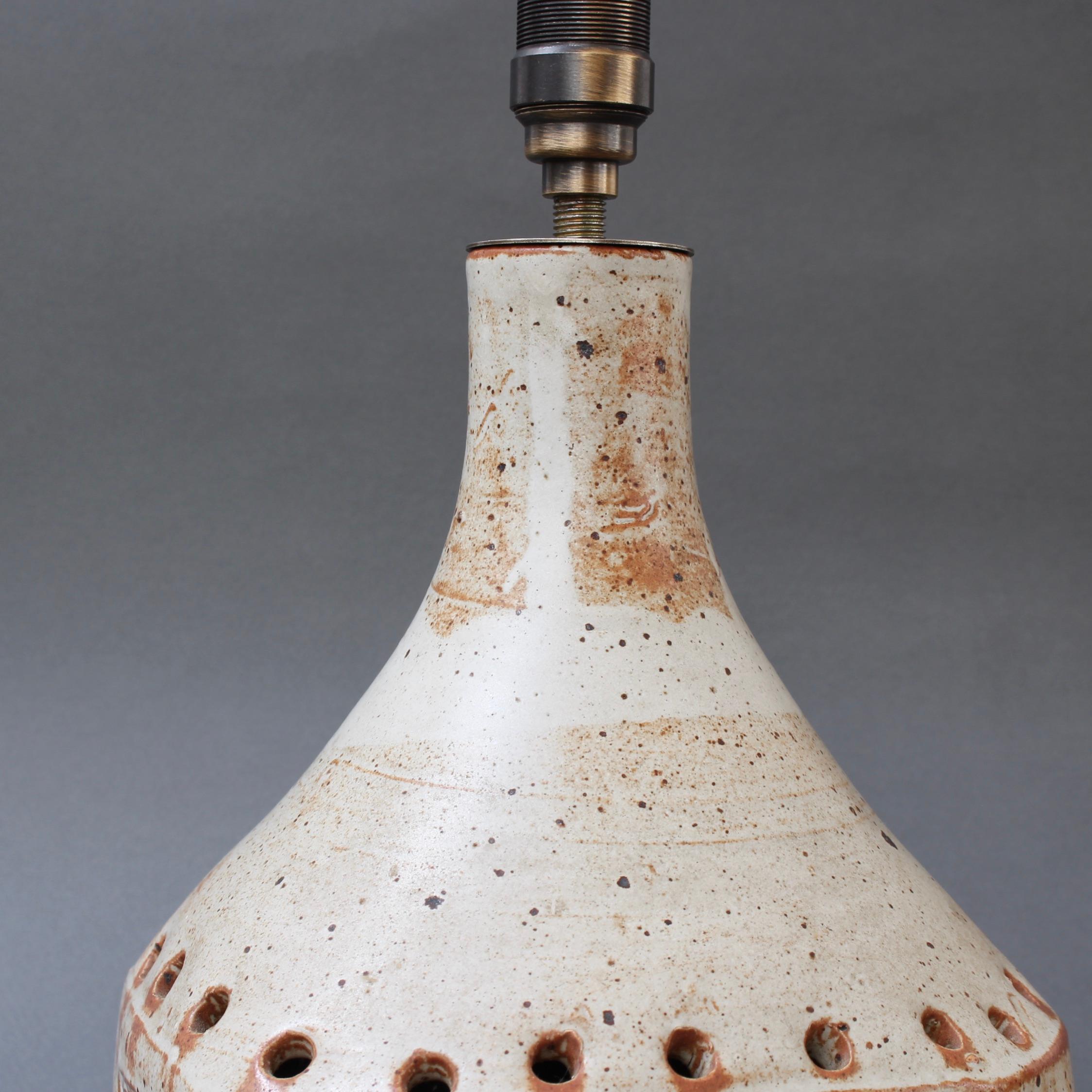 Vintage Ceramic Table Lamp in the Style of Georges Pelletier, circa 1970s 6